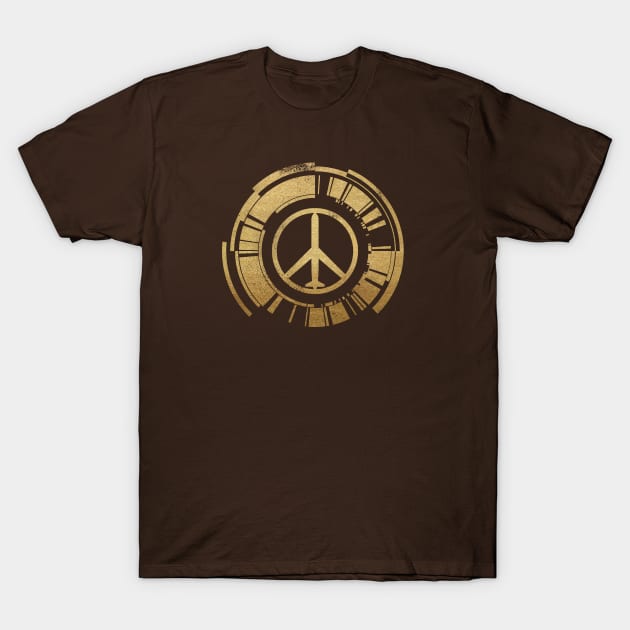 Walker of Peace [Metallic Gold] T-Shirt by DCLawrenceUK